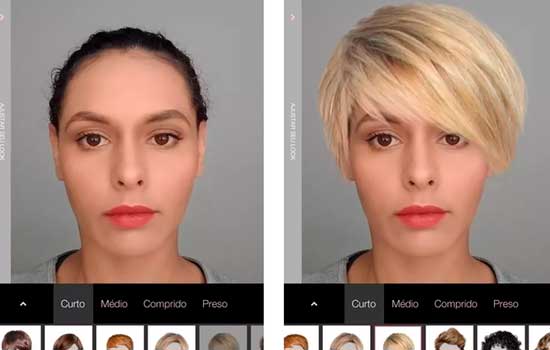 corte de cabelo pelo celular