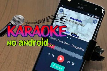 karaokê no celular