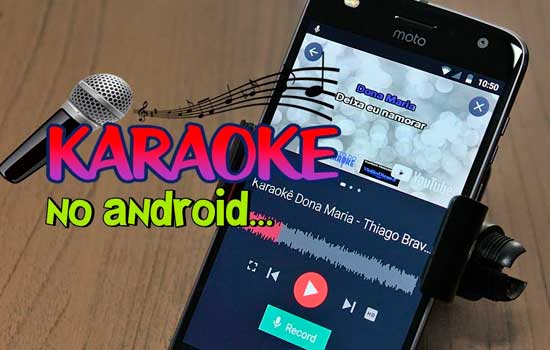 karaokê no celular