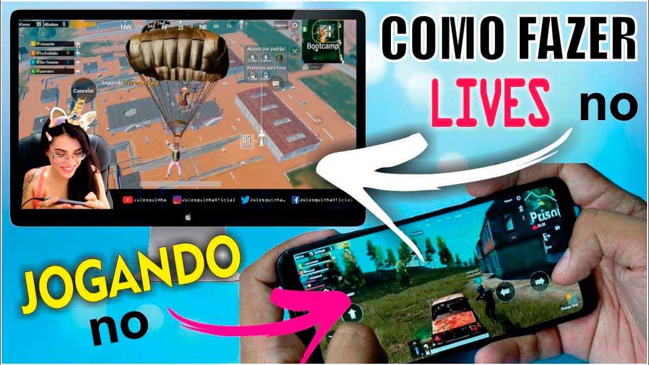 como fazer lives jogando no celular