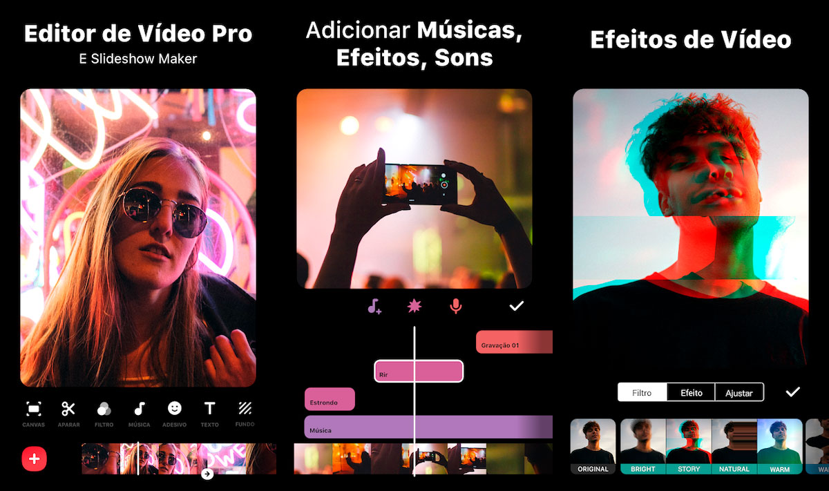 editar vídeo com foto e música