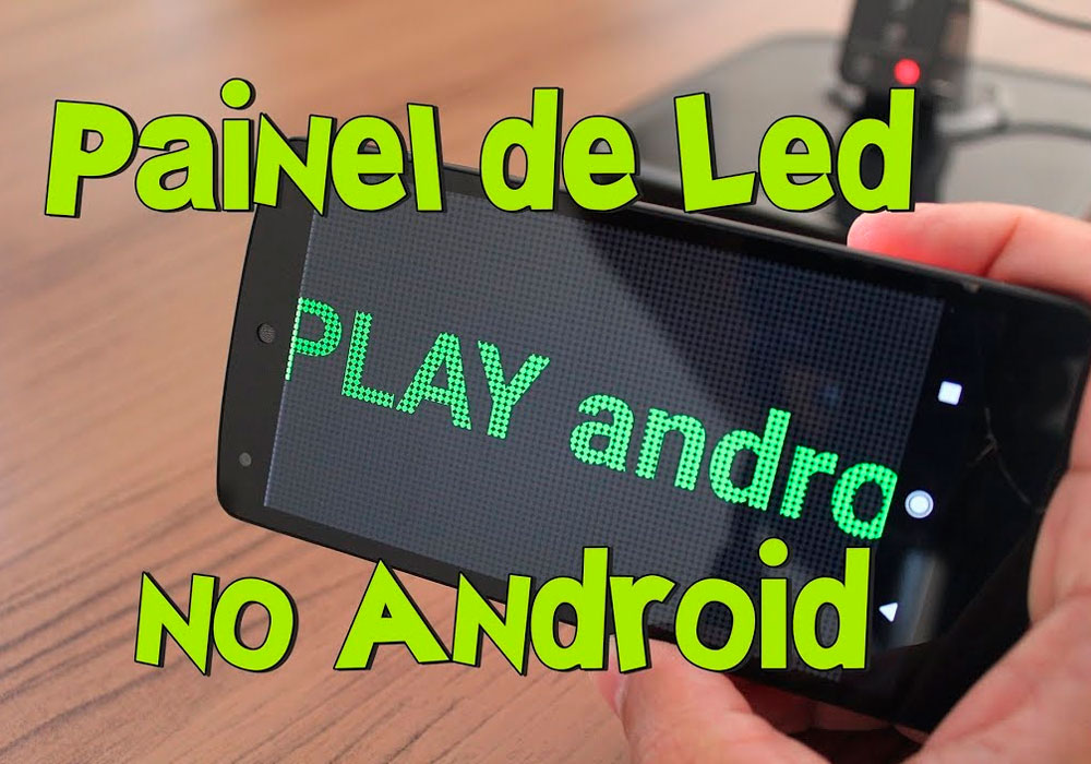 Aplicativo para fazer letreiro digital no celular