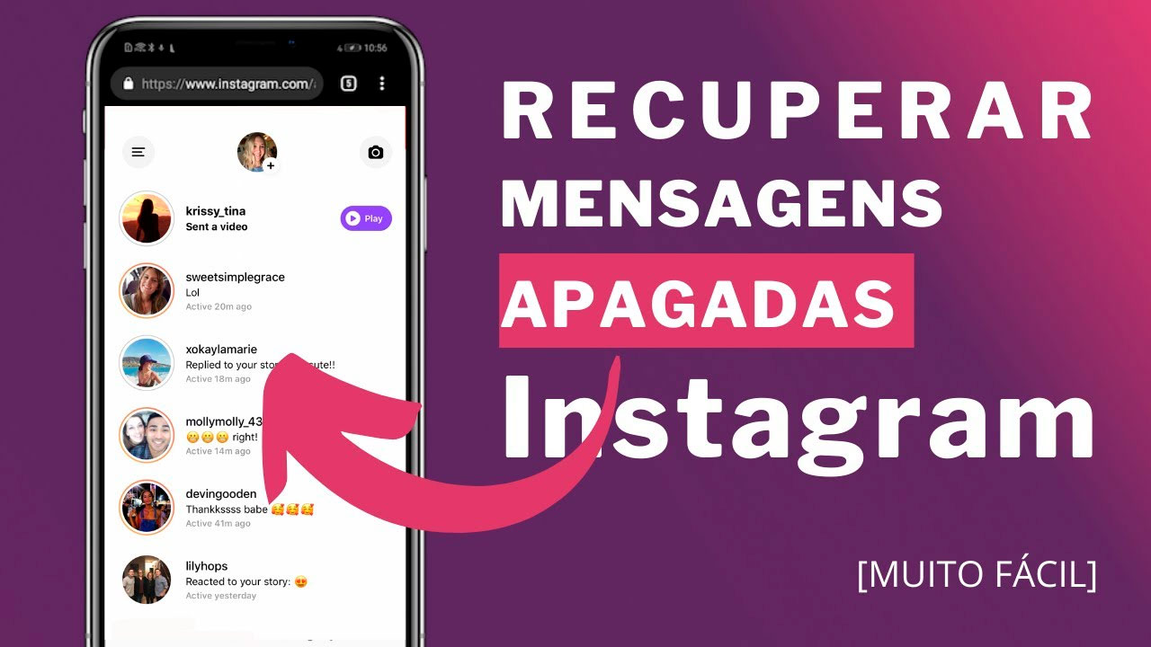 Como recuperar mensagem apagada do Instagram